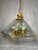 1990s Brass and Glass 6-Light Pendant Lantern from Ideal Lux, 1990s For Sale - Image 5 of 9