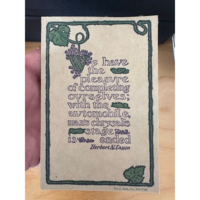 Antique Automobile Advertising Ephemera For Sale - Image 9 of 14