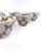 Ceramic Hand-Painted Bat Trang Vietnamese Ceramic Bowls With Yellow Floral Motifs and Chopstick Rests - Set of 6 For Sale - Image 7 of 12