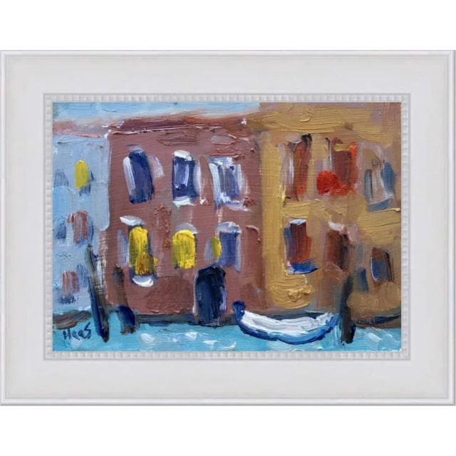 2020s Modern Abstract Landscape Seascape - Venice Oil Painting For Sale - Image 5 of 8