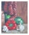 Red pepper and garlic still life by San Francisco artist Eleanor Perry (American, 20th century). Exhibited California Art...