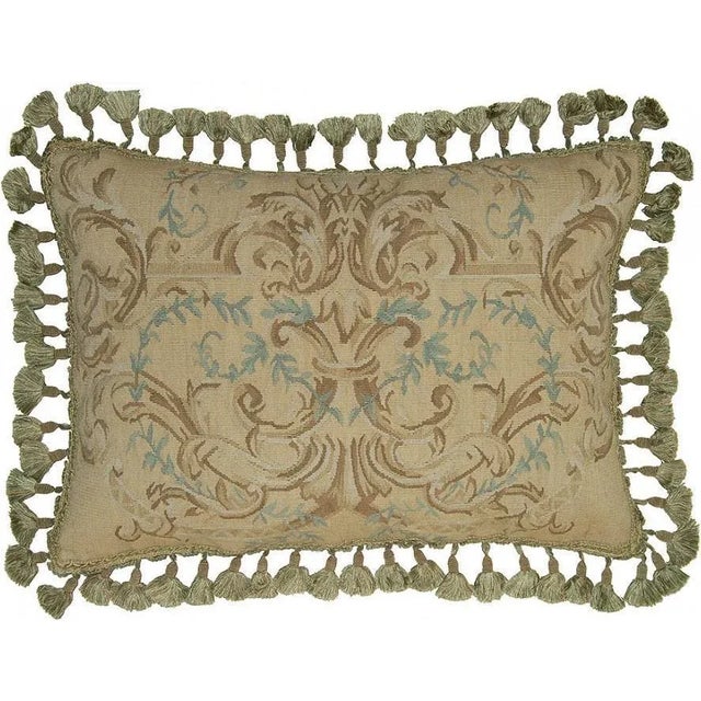 Contemporary Aubusson Flourishes Flourish 16"x24" Throw Pillow For Sale - Image 3 of 3