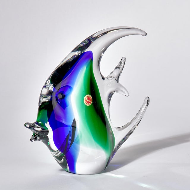 Vintage MidCentury Modern Murano Glass Angel Fish Sculpture Chairish
