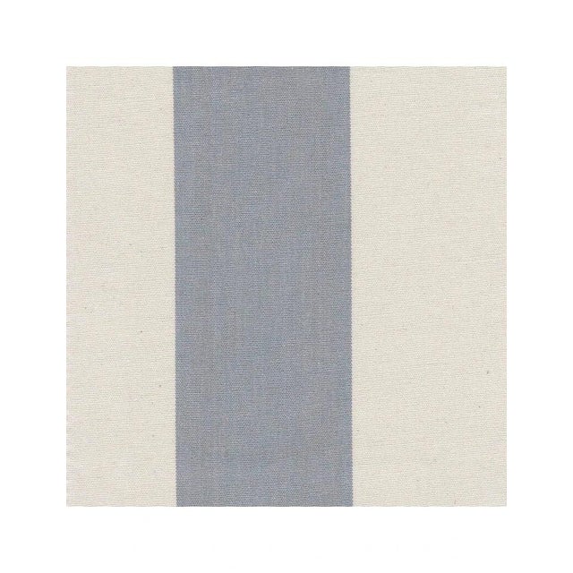 English Sophie Conran Coco Armchair - Garden Grey Stripes with Knife Edge Cushion For Sale - Image 3 of 5
