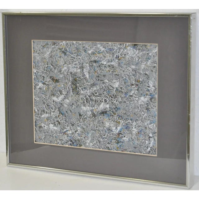 Glass Paul Slapion "In Each of Us...All of Us #10" Mixed Media Layered Abstract C.1985 For Sale - Image 7 of 7