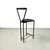 Italian Modern High Stool in Black Metal and Rubber, 1980s For Sale - Image 4 of 15