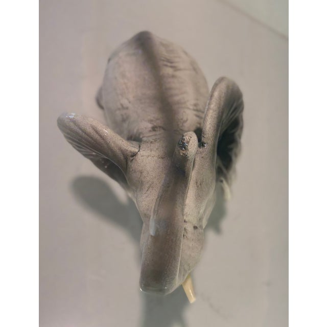 Folk Art Paint Variation Ceramic Elephant For Sale In Palm Springs - Image 6 of 8