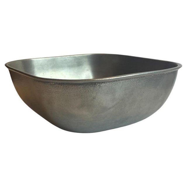 Swedish Modern Pewter Bowl attributed to Edvin Ollers for Schreuder & Olsson, 1938 For Sale - Image 10 of 10