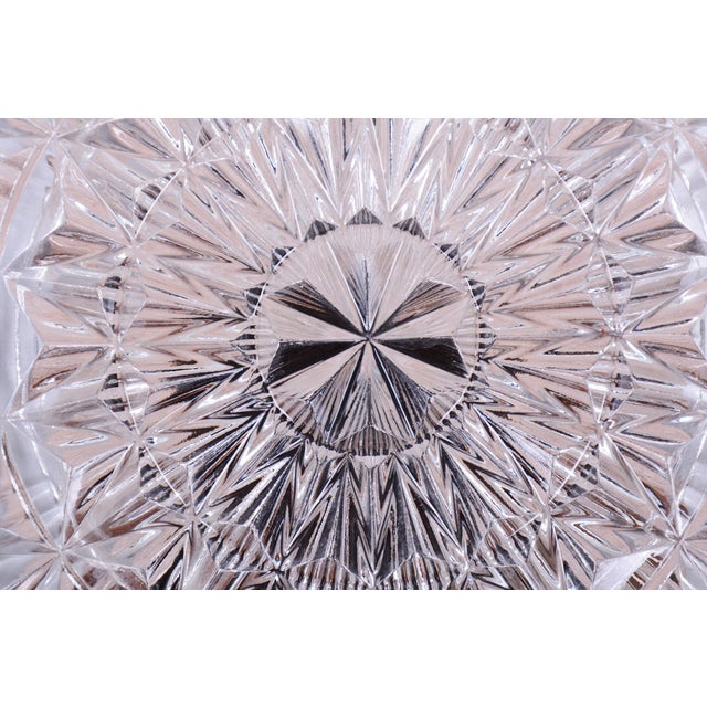 Mid-Century Czech Glass Table Lamp attributed to Kamenický Šenov, 1950s For Sale - Image 6 of 13