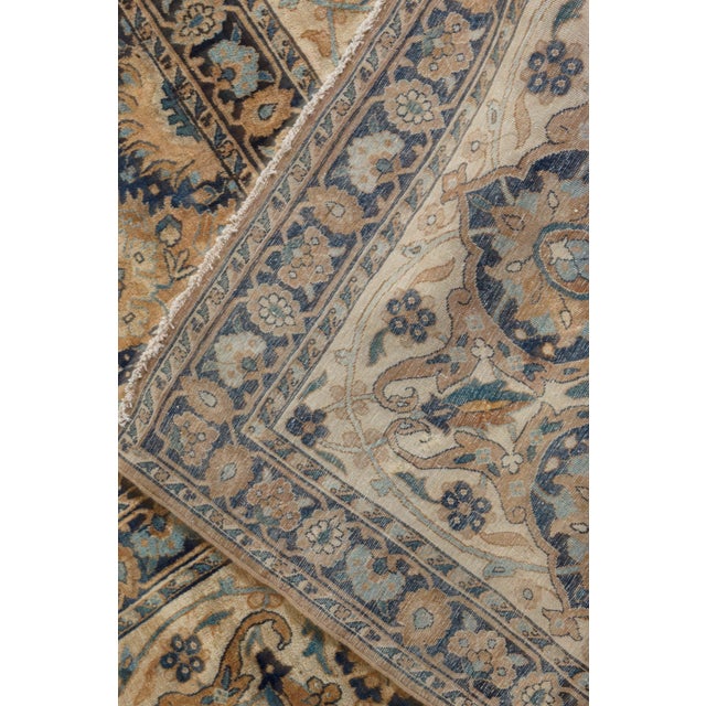 Early 20th Century Antique Botanic Persian Kirman Handmade Wool Carpet For Sale - Image 5 of 9