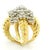 Vintage 18k Gold Diamond Bombe Cocktail Ring, 3.75 Carats, Size 7 For Sale - Image 13 of 14