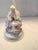 Vintage Porcelain Capodimonte/Dresden Style Figural Nobel Lady Boudoir Lamp With Matching Reticulated Shade Excellent Condition For Sale - Image 4 of 14