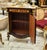 French Marquetry Cabinet With Marble Top & Hand-Gilded Gold Leaf Accents For Sale - Image 4 of 4