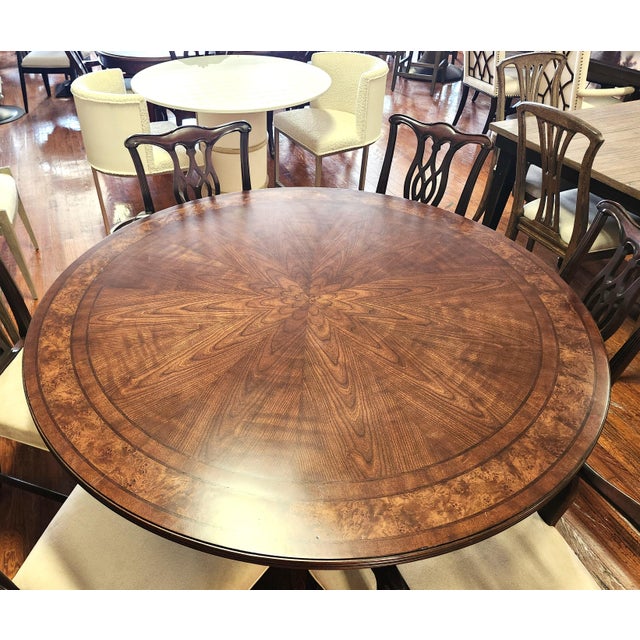 Make a beautiful statement in your dining room with this American Drew Meyers Round Dining Table, Model 426-701R, from the...