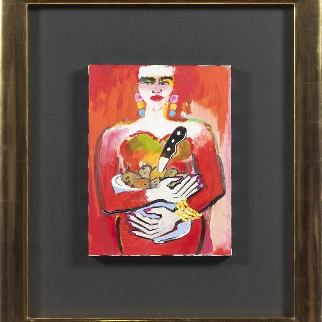 Elvira Bach, Ganz in Rot, Mixed Media on Paper For Sale - Image 6 of 6