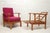 Set of Morris Chairs with Adjustable Backs in Cherrywood, 1920s For Sale - Image 9 of 16