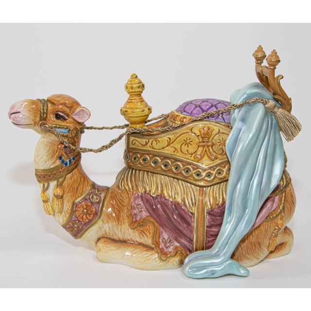 Porcelain Resting Arabian Camel by Fitz and Floyd For Sale - Image 13 of 13