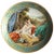 Large 20th Century Viennese Charger Plate or Wall Plaque in Porcelain with Gilt Borders For Sale