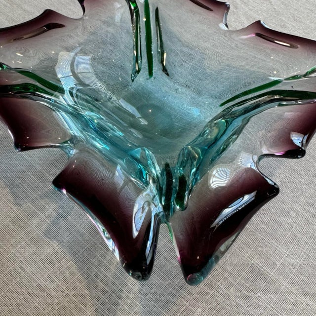 1960s Mid-Century Art Glass Bowl For Sale In Austin - Image 6 of 12