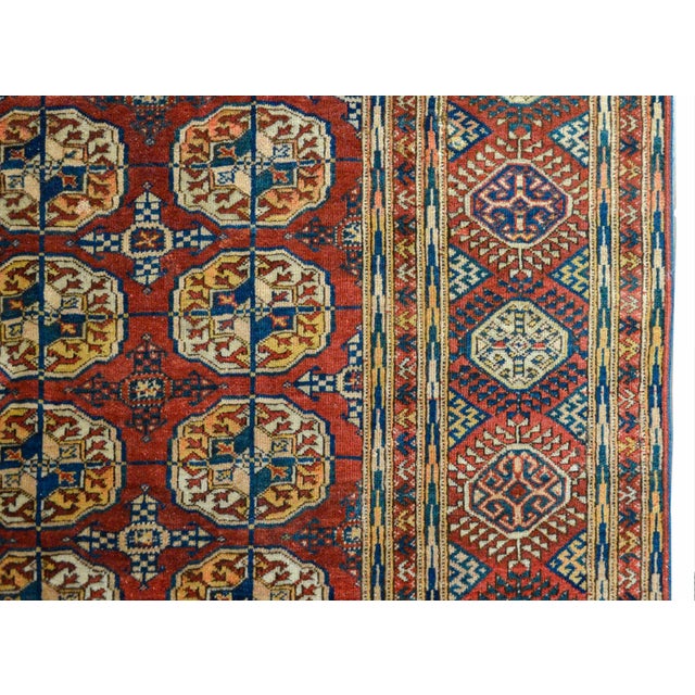 Early 20th Century Persian Tekeh Rug For Sale - Image 4 of 12