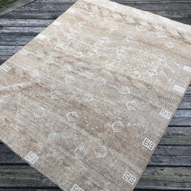 Antique Turkmen Rug | Tribal | 5'x7' For Sale - Image 4 of 7