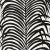 Contemporary Sample - Schumacher Zebra Palm Pattern Floral Animal Wallpaper in Ebony Black For Sale - Image 3 of 3