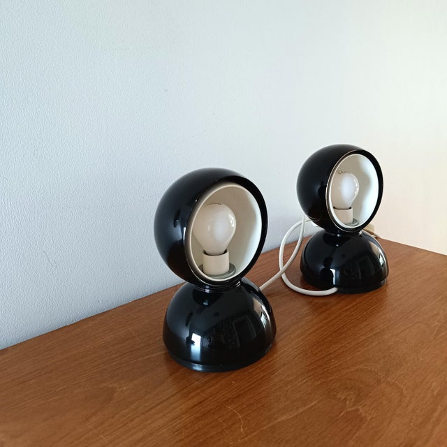 Eclisse Table Lamps by Magistretti Artemide, Set of 2 For Sale - Image 11 of 11