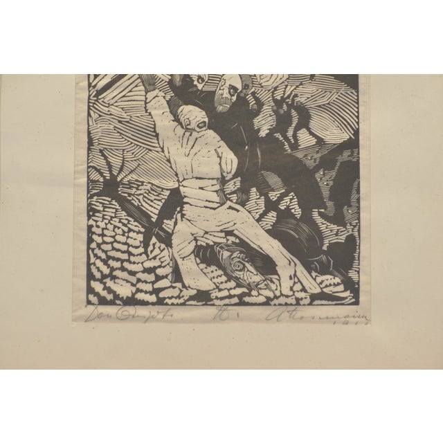 1920s Don Quichotte, Arminius Hasemann, Berlin, 1922, Woodprint For Sale - Image 5 of 7