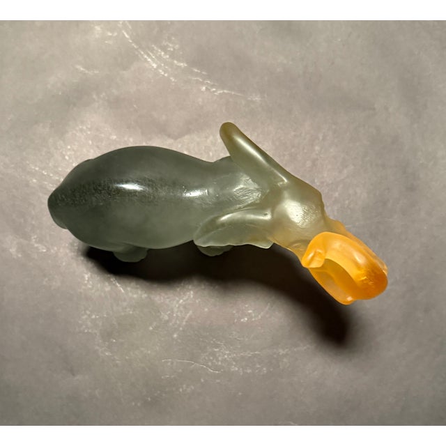 Mid 20th Century Daum France Pâte De Verre Frosted Glass Elephant Sculpture For Sale - Image 5 of 8