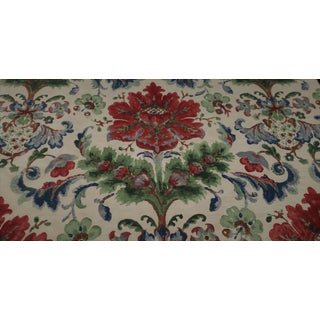 Traditional Brunschwig & Fils "Windsor Damask" Floral Motif Fabric - 5 Yards For Sale