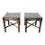 Pair of Vintage McGuire Brown Bamboo Rattan End Tables ~ Side Table For Sale