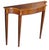 Traditional Vintage Federal Style Mahogany Marquetry Inlaid Demilune Console Hall Table For Sale - Image 3 of 13