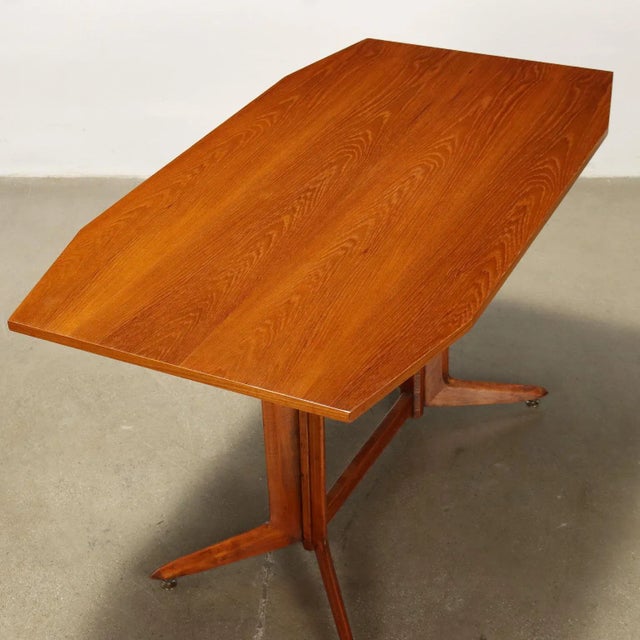 Wood Vintage Table in Teak, Italy, 1960s For Sale - Image 7 of 9