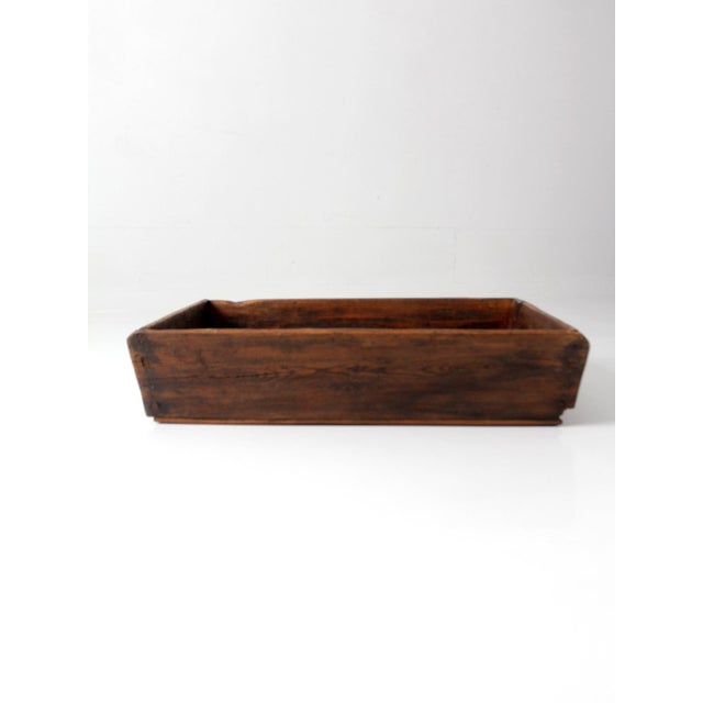 Wood Antique Primitive Wood Dough Tray For Sale - Image 7 of 18