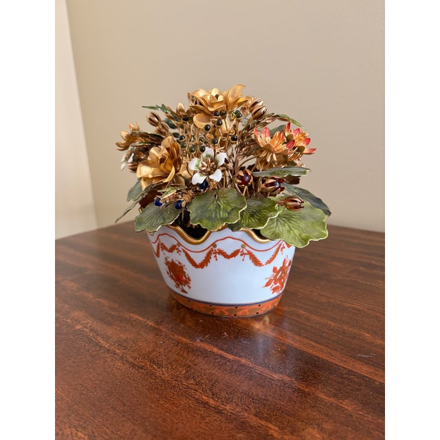 An exceptional example of the celebrated Fleurs Des Siècles collection designed by Jane Hutcheson for Mottahedeh and...