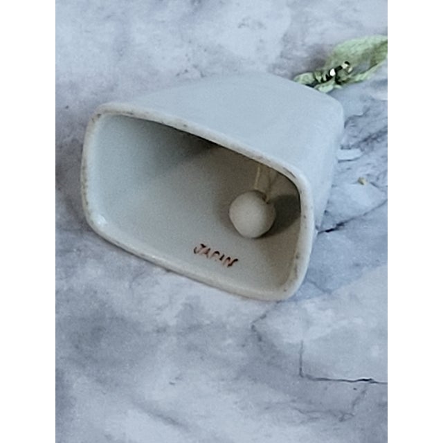 1950s Porcelain Christmas Ornament Bell For Sale In San Francisco - Image 6 of 10