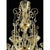 Early 21st Century Imperial Gold Curls Murano Glass Venetian Chandelier by Simoeng For Sale - Image 5 of 9