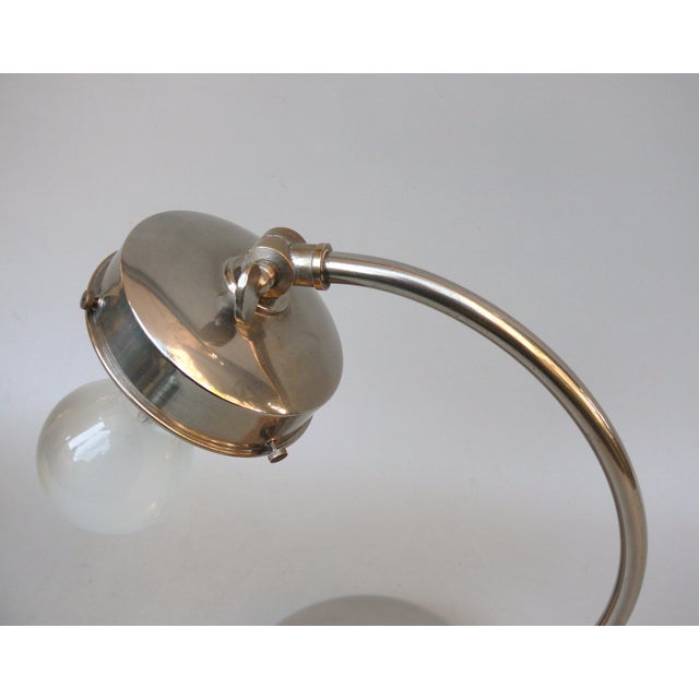 Vintage Bauhaus Bedside Lamp with Beige Cased Glass Shade, 1920s For Sale - Image 12 of 18