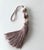 Beaded Satin Key Tassel in Lavender - Amethyst Color For Sale - Image 9 of 15