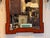 Chinoiserie Red Chinoiserie Mirror With Painted Pagoda Crest For Sale - Image 3 of 8