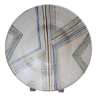 Vintage Ceramic Decorative Bowl by Bruno Gambone, 1970s For Sale