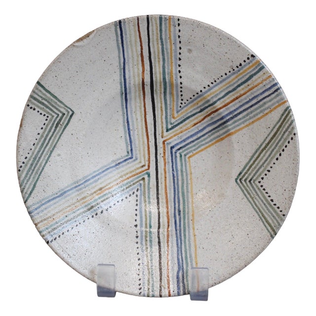 Vintage Ceramic Decorative Bowl by Bruno Gambone, 1970s For Sale