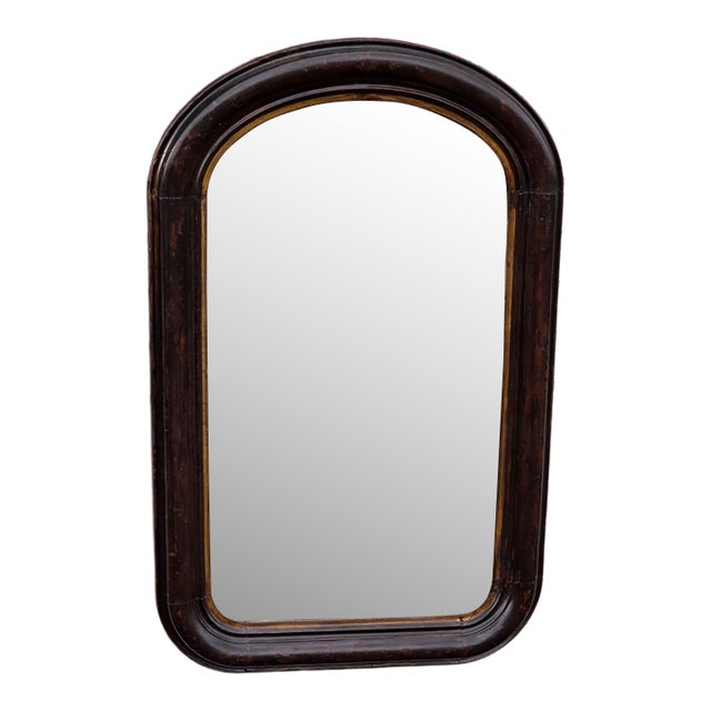 19th Century Victorian Walnut, American Made Mirror Original Paint. For Sale
