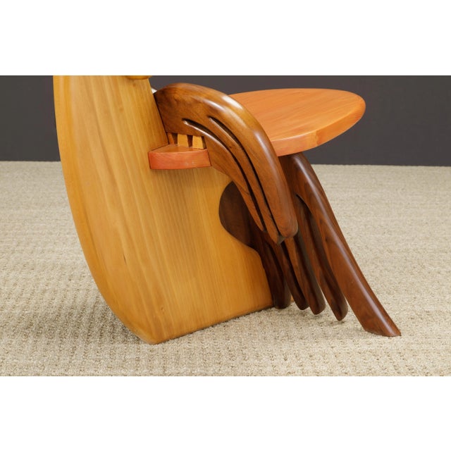 Alan Siegel Post-Modern Craftsman 'Tongue' Chair, Signed & Dated 1981 For Sale - Image 10 of 12