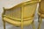 Vintage Italian Hollywood Regency Gold Gilt Barrel Back Cane Lounge Chairs, Pair For Sale - Image 10 of 12