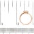 Metal 10K Rose Gold 1/3 Cttw Invisible Set Princess Cut Diamond Composite Square Shape Ring for Women (H-I color, I1-I2 clarity) - Size 6 For Sale - Image 7 of 7