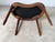 1960s Vintage French Provincial Louis XVI-Style Kidney-Shaped Upholstered Vanity Stool Bench For Sale - Image 5 of 13