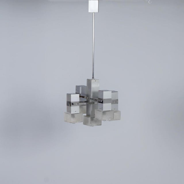 1970s Italian Cube Pendant by Gaetano Sciolari, 1970s For Sale - Image 5 of 11