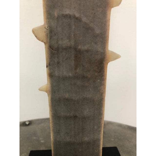 Ecru Sawtooth Sculpture, Mid-Century For Sale - Image 8 of 9