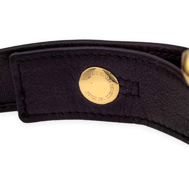 Tiffany and Co. Mid 20th Century Tiffany & Co. Elsa Peretti Vintage Equestrian Horseshoe 18k Y Gold Buckle Belt For Sale - Image 4 of 9